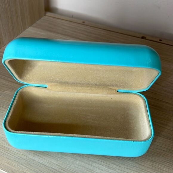 Tiffany & Co Sunglasses Case Hard Shell Hardcase Clamshell Blue - Picture 3 of 8